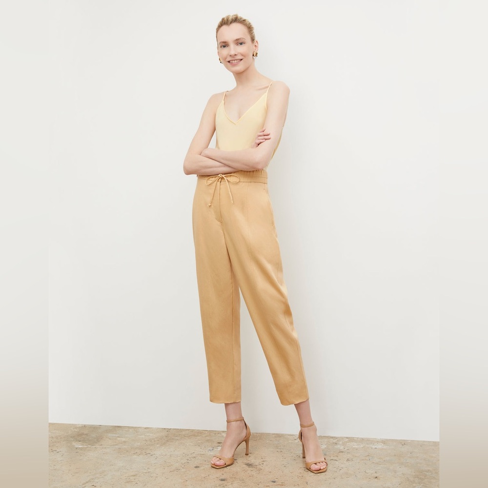 MM Lafleur Beige/Tan Cropped Drawstring Pants